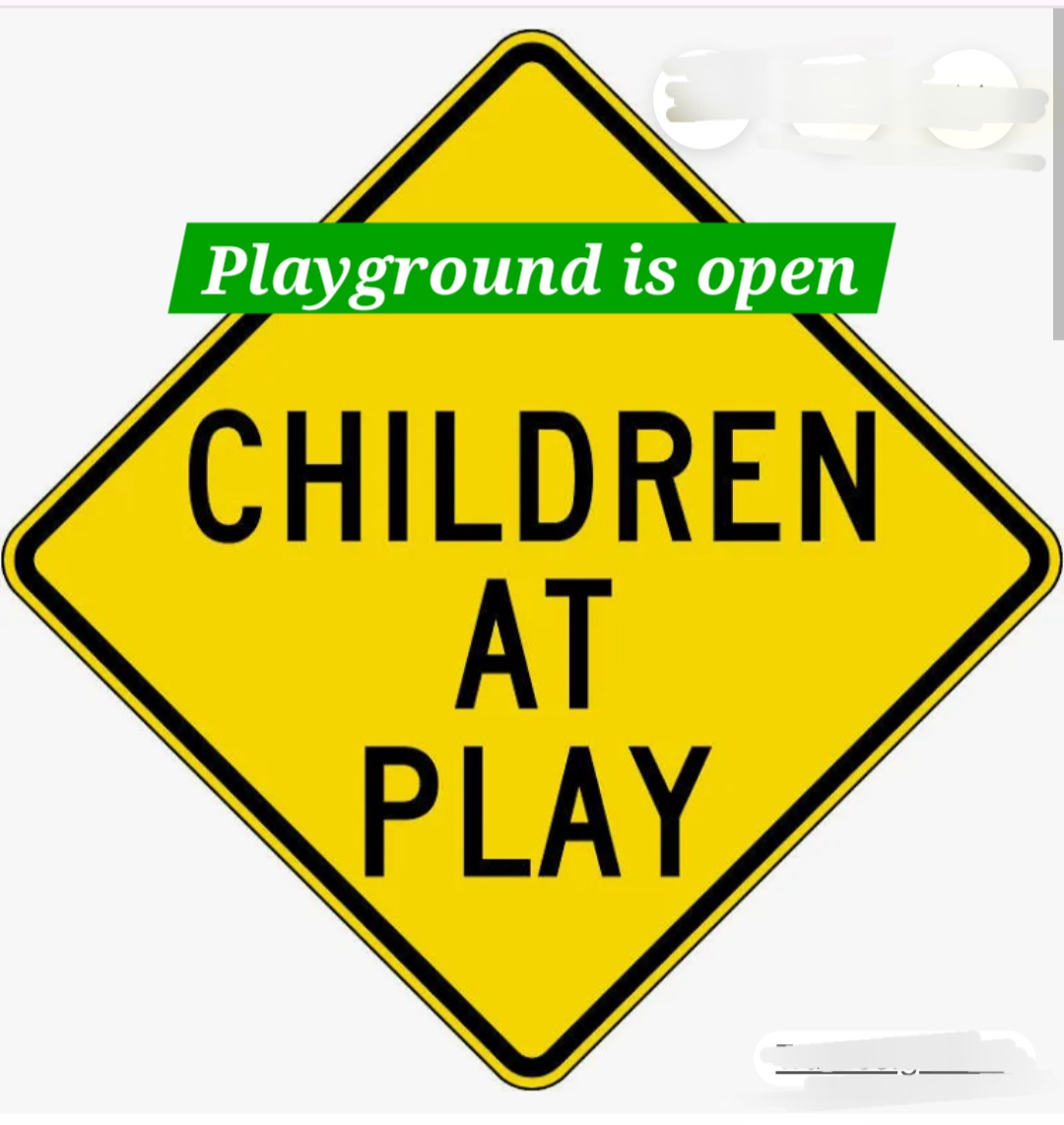 Playground is Open