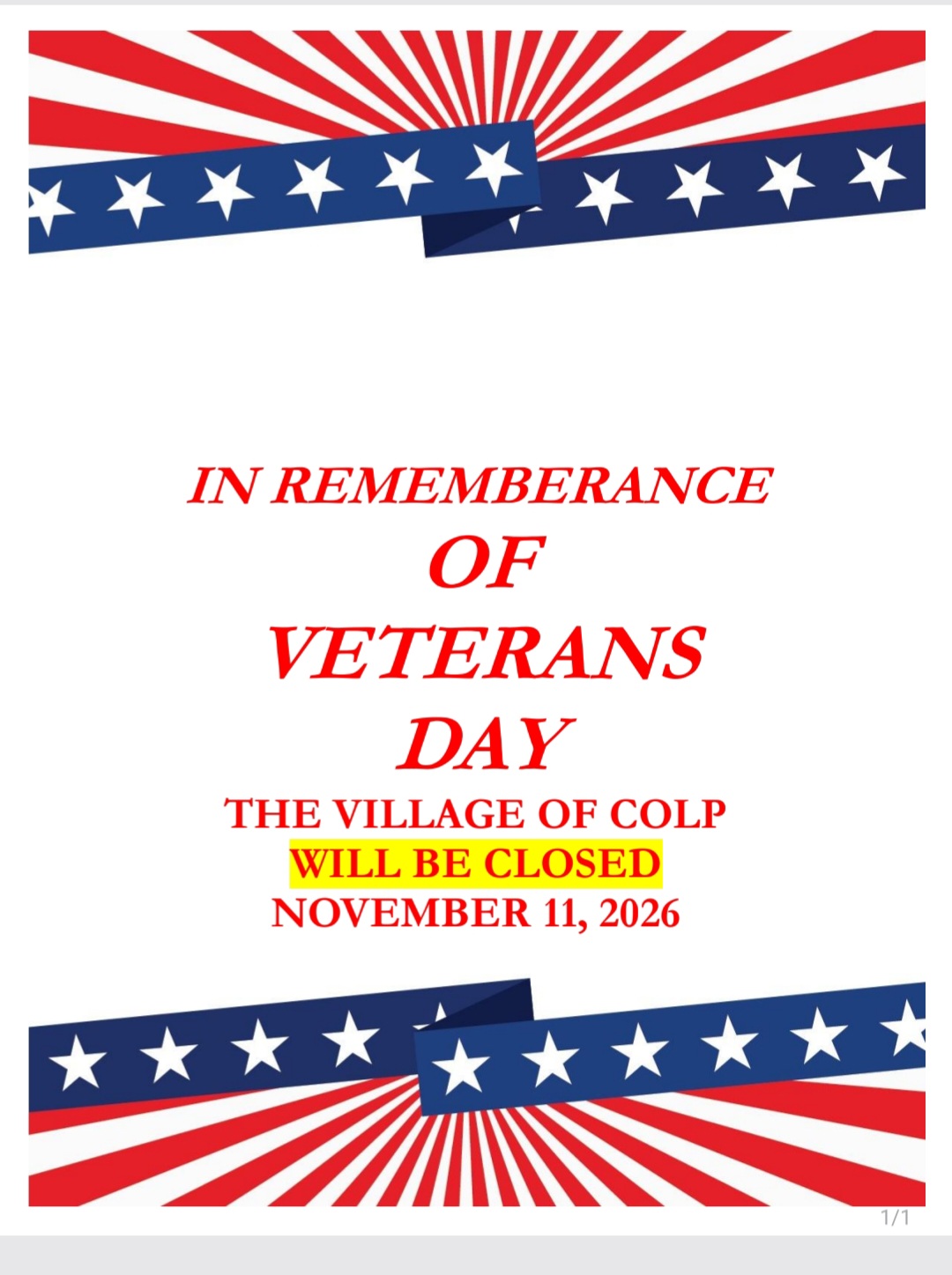 Veterans Day