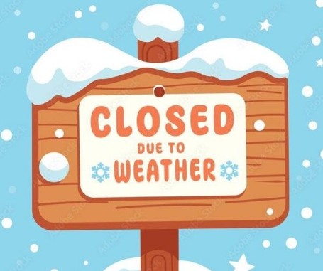 Closed due to the weather